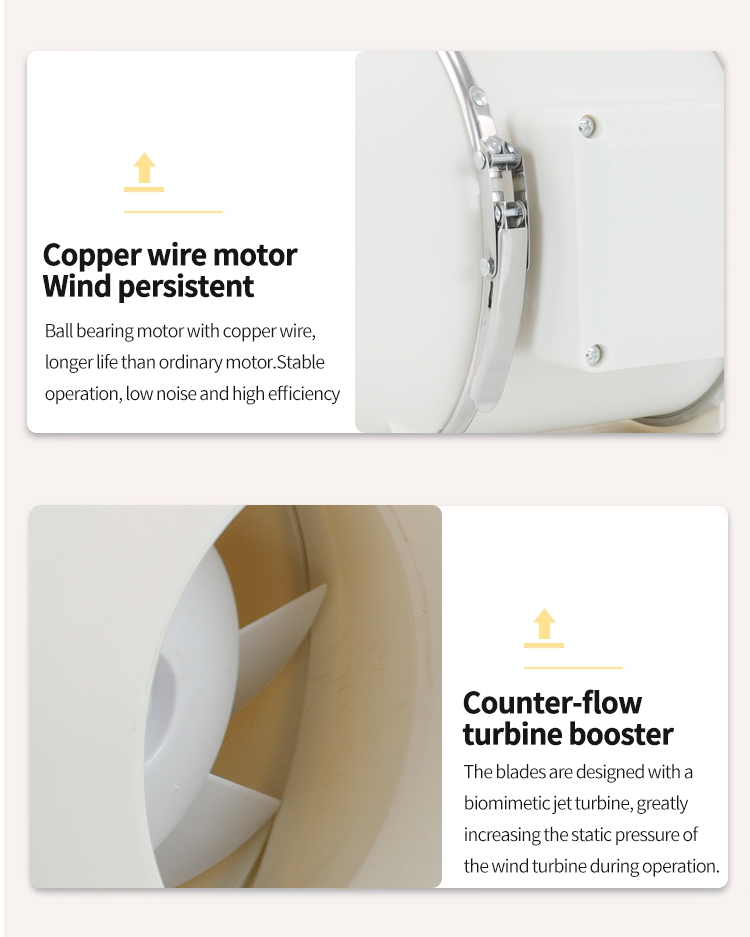 ST-100H diagonal flow pipeline booster fan