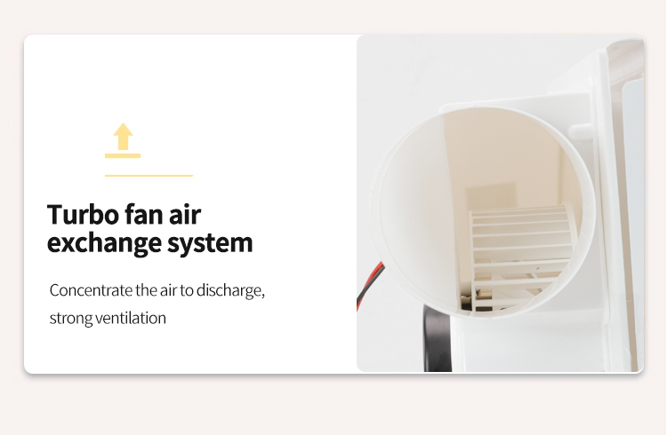 Detail drawing of 1200W window fan