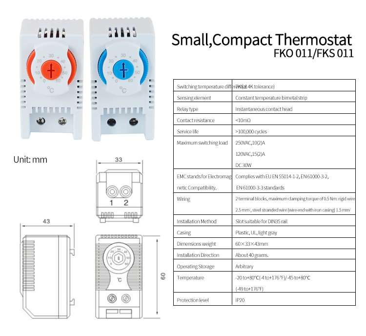 KTO 011,KTS 011 parameter table