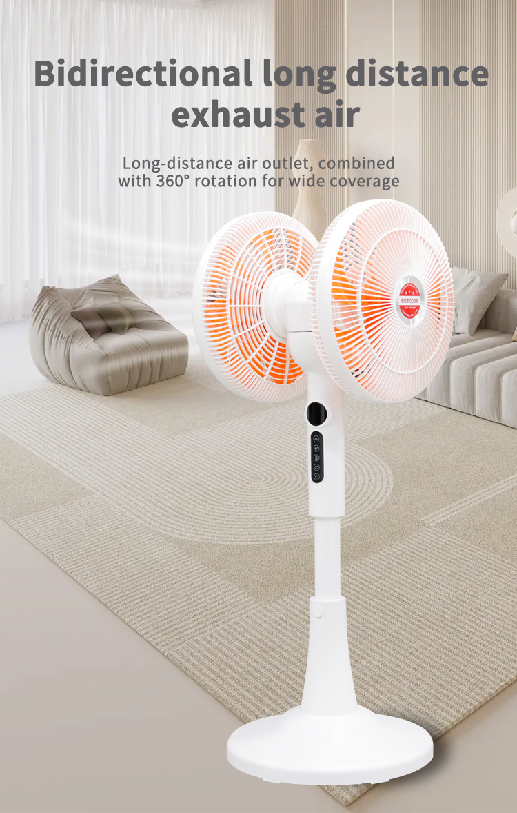 ST360-002DC dual head fan side view