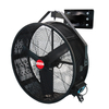 YT series black wall mounted permanent magnet fan