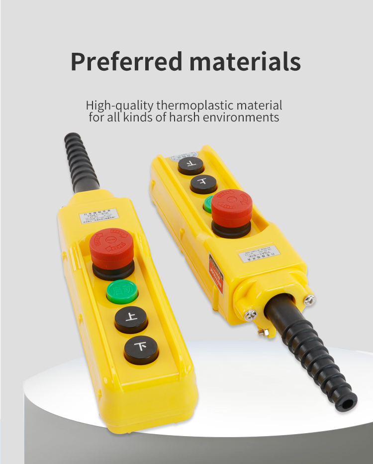Trip Button Switch materials