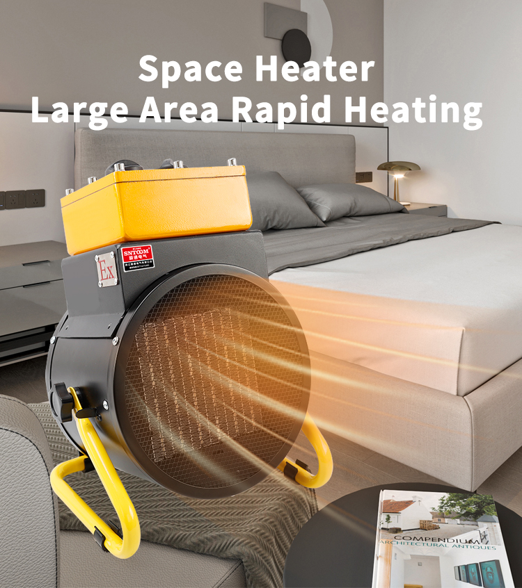 ST-2EX-LD (T) Explosion proof Warm Air Heater left view