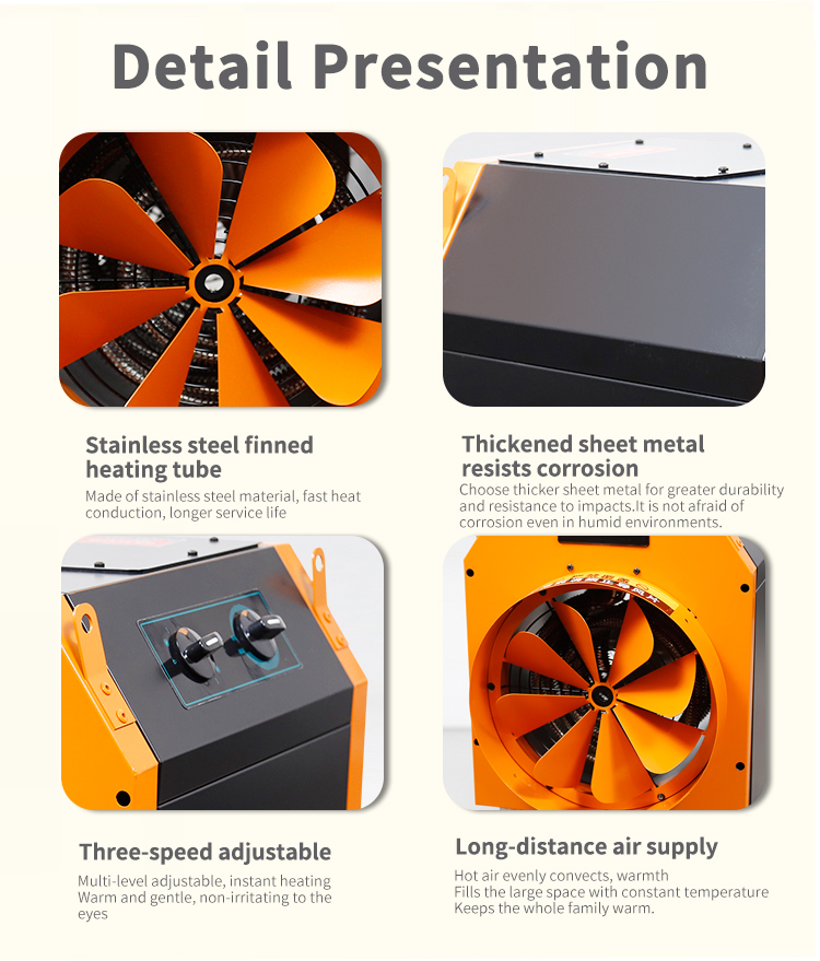 DR series high-power industrial electric heater detail drawing