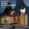 CT90R Solar PIR Motion Sensor Alarm 120dB IP67 Outdoor Anti‑Theft Strobe Siren 5V