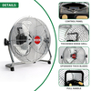 Portable Rechargeable Fan – 3-Speed Adjustable, Space Saving, Lightweight for Home Workshop Factory