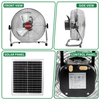 Portable Rechargeable Fan – 3-Speed Adjustable, Space Saving, Lightweight for Home Workshop Factory