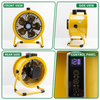Lithium Battery Axial Fan DC 12V Touch Control Aluminum Alloy